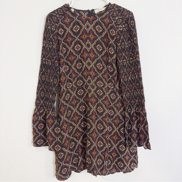 A.L.C. Alexa A line Long Sleeve Brown silk dress - Picture 4 of 7